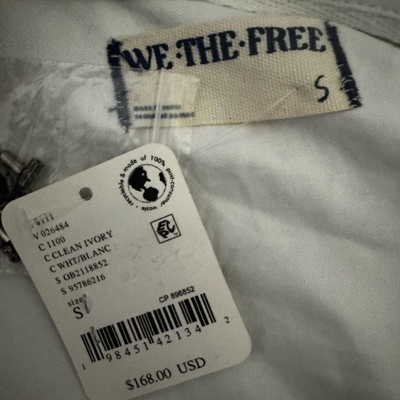 Free People Women’s Button-Down Blouse - Size S - Ivory White - Picture 4 of 4